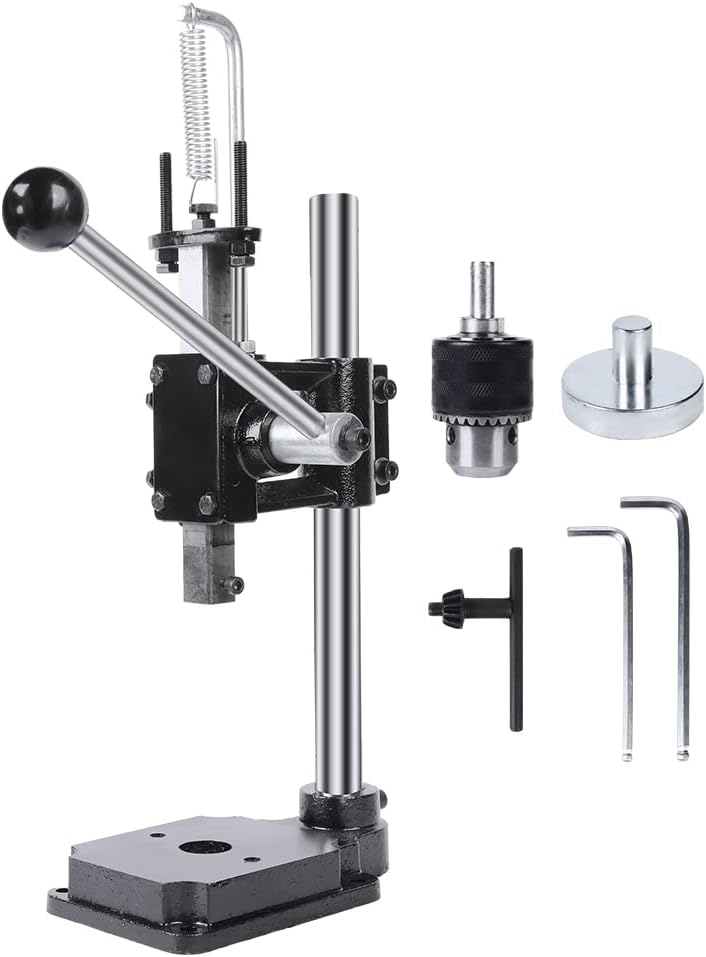 SKMZ Leather Hole Puncher Hand Punching Manual Punch.ductile Iron Base Arbor Presses for DIY Parts Punching, Cutting, Forming Pressing (Square Head Press) - Image 1